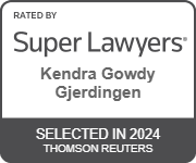 Rated by super lawyers | Kendra Gowdy Gjerdingen | Selected in 2024 | Thomson Reuters